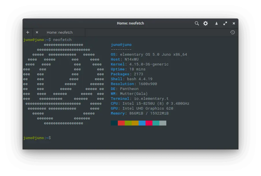 juno-laptop-neofetch